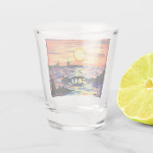 Sonnenaufgang Schnapsglas (Rückseite)