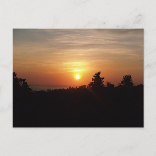 Sonnenaufgang @ senaru postkarte (Vorderseite)