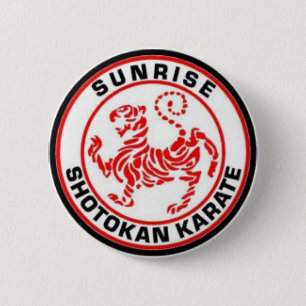 Sonnenaufgang Shotokan Karate-Abzeichen Button