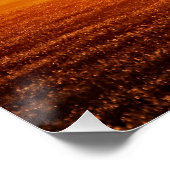 Sonnenaufgang, Silhouette der Bäume, Poster (Ecke)