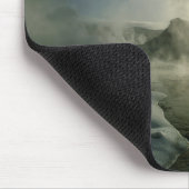 Sonnenaufgang Silhouette Elk am Burg Geyser Mousepad (Ecke)