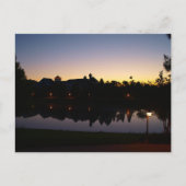 Sonnenaufgang Silouette in Orlando, Florida über d Postkarte (Vorderseite)