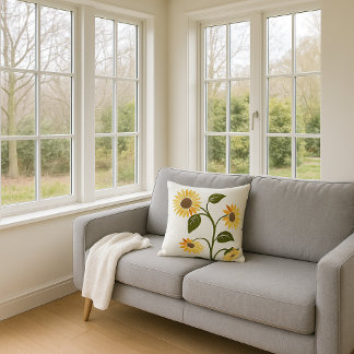 Sonnenaufgang Sonnenblume Kissen