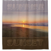 Sonnenaufgang/Sonnenuntergang Duschvorhang (Vorderseite)