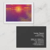 Sonnenaufgang Sonnenuntergang (grenzenlos) Visitenkarte (Vorne/Hinten)