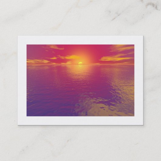 Sonnenaufgang Sonnenuntergang (grenzenlos) Visitenkarte (Vorderseite)