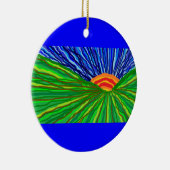 Sonnenaufgang/Sonnenuntergang Keramikornament (Rechts)