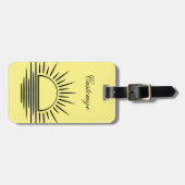 Sonnenaufgang/Sonnenuntergang Reflection Thunder_C Gepäckanhänger (Vorderseite horizontal)