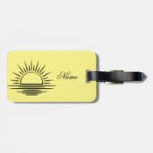 Sonnenaufgang/Sonnenuntergang Reflection Thunder_C Gepäckanhänger (Rückseite horizontal)