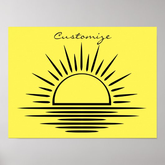 Sonnenaufgang/Sonnenuntergang Reflection Thunder_C Poster (Vorne)