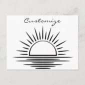 Sonnenaufgang/Sonnenuntergang Reflection Thunder_C Postkarte (Vorderseite)