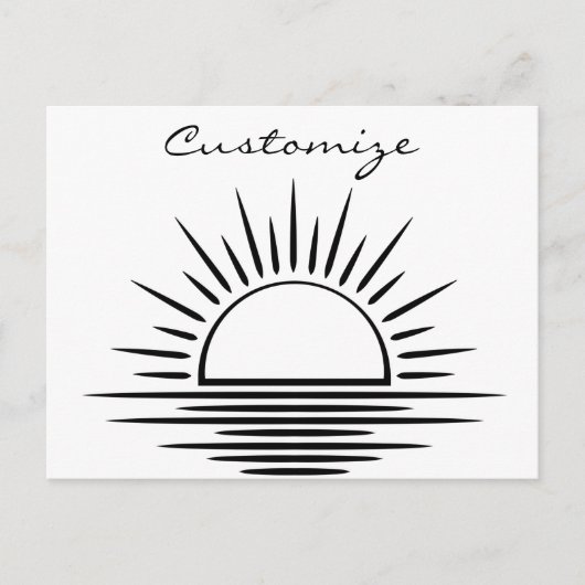 Sonnenaufgang/Sonnenuntergang Reflection Thunder_C Postkarte (Vorderseite)