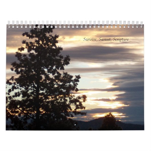 Sonnenaufgang, Sonnenuntergang, Schrift irgendein Kalender (Titelbild)