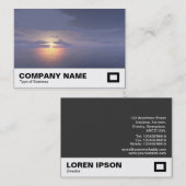 Sonnenaufgang/Sonnenuntergang Visitenkarte (Vorne/Hinten)