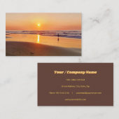 Sonnenaufgang/Sonnenuntergang Visitenkarte (Vorne/Hinten)