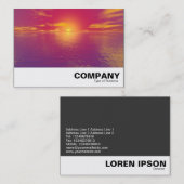 Sonnenaufgang-Sonnenuntergang Visitenkarte (Vorne/Hinten)