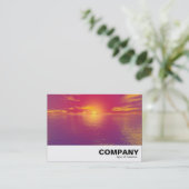 Sonnenaufgang-Sonnenuntergang Visitenkarte (Stehend Vorderseite)