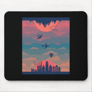 Sonnenaufgang Sonnenuntergang Zyklus von Tag und N Mousepad