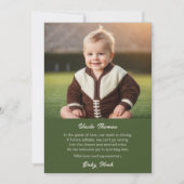 Sonnenaufgang spielt - Der Touchdown eines Paten Einladung (Vorderseite)