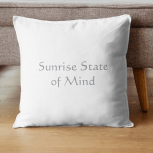 Sonnenaufgang-Stimmung Minimalistisches Skript Kissen