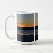 Sonnenaufgang-Strand-Szenen-Triptychon-Tasse Kaffeetasse (Links)