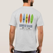 Sonnenaufgang-Strand-T - Shirt (Rückseite)