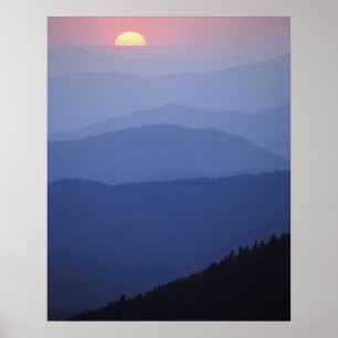 Sonnenaufgang, Südliche Appalachen, Großartig Poster