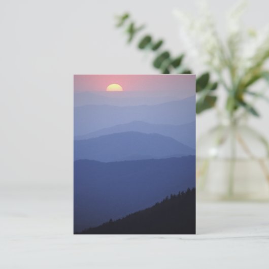 Sonnenaufgang, südliche Appalachen, Große Postkarte (Stehend Vorderseite)
