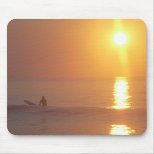 Sonnenaufgang-Surfer-Mausunterlage Mousepad
