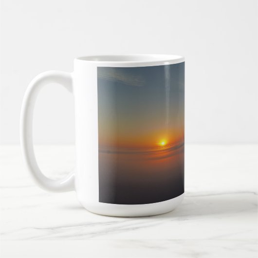 Sonnenaufgang Tasse über Nebel (Links)
