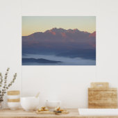 Sonnenaufgang Tatra Poster (Küche)