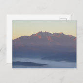 Sonnenaufgang Tatra Postkarte (Vorne/Hinten)