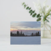 Sonnenaufgang Tatra Postkarte (Stehend Vorderseite)