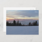 Sonnenaufgang Tatra Postkarte (Vorne/Hinten)