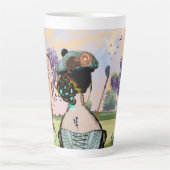 Sonnenaufgang Tee Time Latte Tasse (Vorderseite)