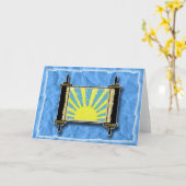Sonnenaufgang Torah Gruß-Karte Karte (Gelbe Blume)