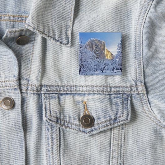 Sonnenaufgang trifft El Capitan durch Schnee Button (Beispiel)