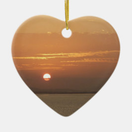 Sonnenaufgang über Aruba I Caribbean Seascape Keramikornament