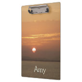 Sonnenaufgang über Aruba I Caribbean Seascape Klemmbrett (Links)