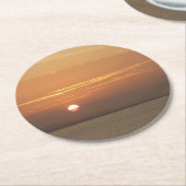 Sonnenaufgang über Aruba I Caribbean Seascape Runder Pappuntersetzer (Angewinkelt)