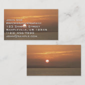 Sonnenaufgang über Aruba I Caribbean Seascape Visitenkarte (Vorne/Hinten)