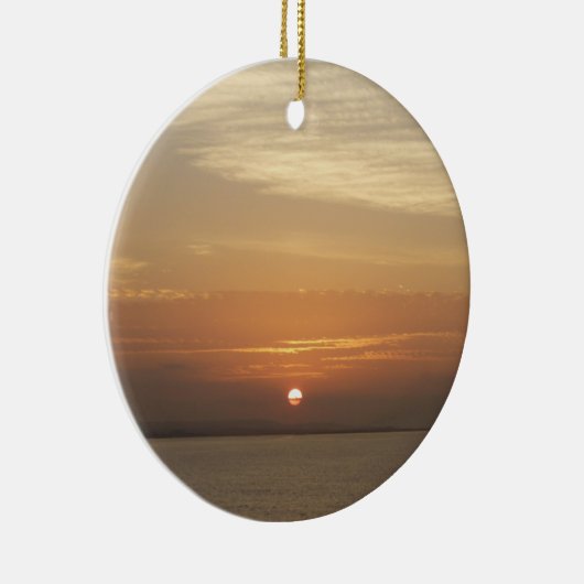 Sonnenaufgang über Aruba II Karibik Seascape Keramik Ornament (Rechts)