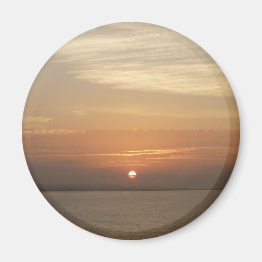 Sonnenaufgang über Aruba II Karibik Seascape Magnet (Vorne)