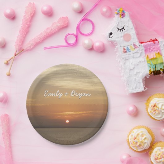 Sonnenaufgang über Aruba II Karibik Seascape Pappteller (Party)