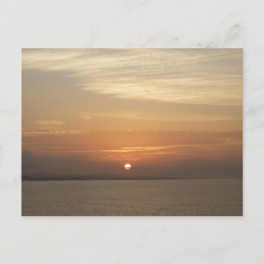 Sonnenaufgang über Aruba II Karibik Seascape Postkarte (Vorderseite)