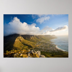 Sonnenaufgang über Camps Bay und Tafelberg Poster