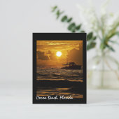 Sonnenaufgang über Cocoa Beach, Florida, USA Postkarte (Stehend Vorderseite)