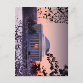 Sonnenaufgang über das Jefferson Memorial in DC Postkarte