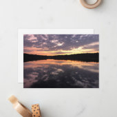 Sonnenaufgang über dem Bärensee Mitteilungskarte (Vorderseite/Rückseite Beispiel)