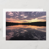 Sonnenaufgang über dem Bärensee Mitteilungskarte (Vorne/Hinten)